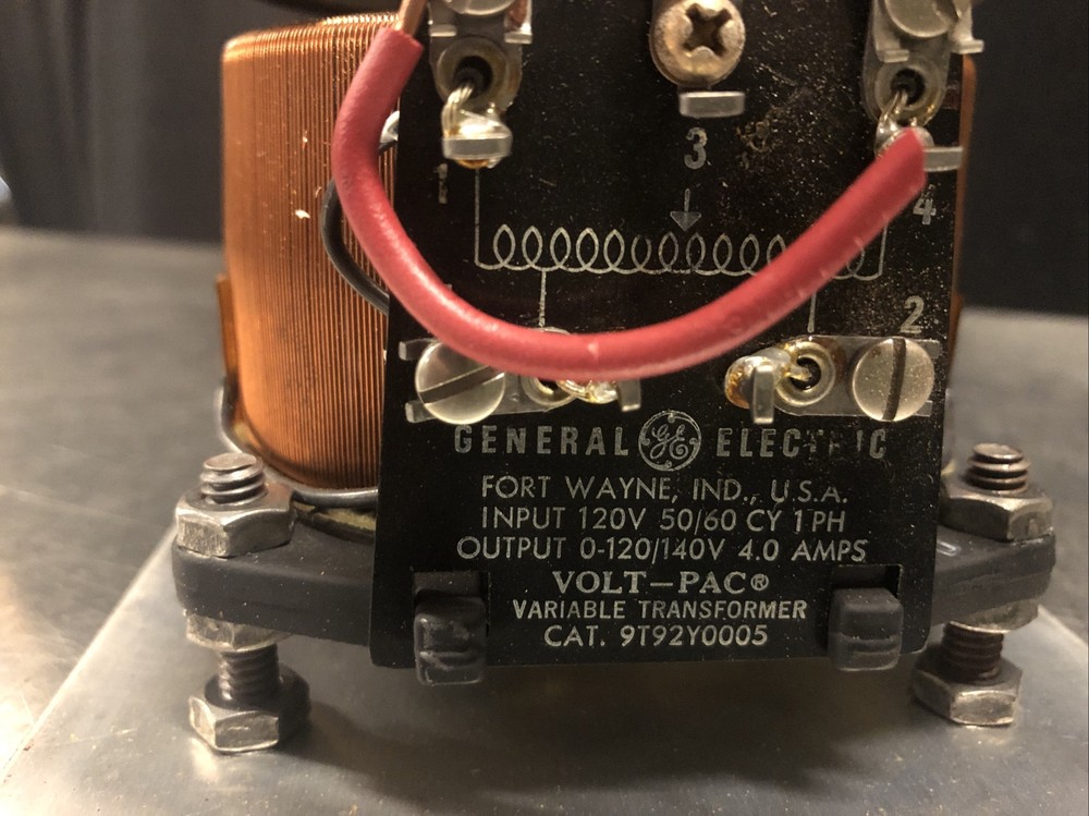 GENERAL ELECTRIC VOLT-PAC 9T92Y0005 VARIABLE TRANSFORMER 120v 140v