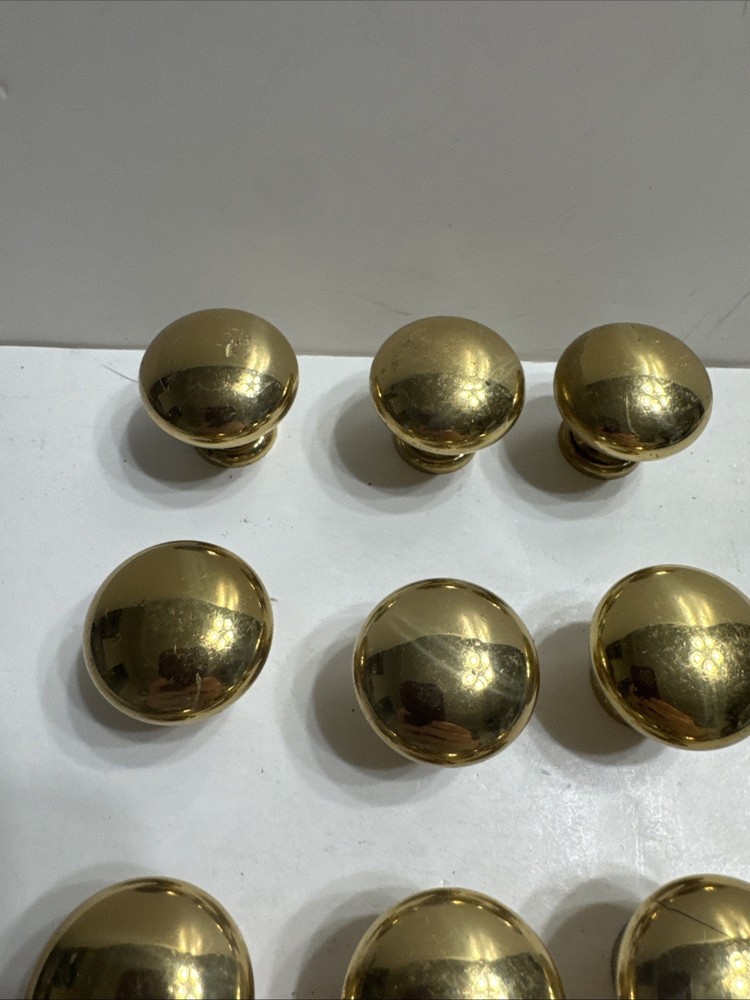 17 GOLDTONE NICKEL DRAWER OR CABINET PULLS