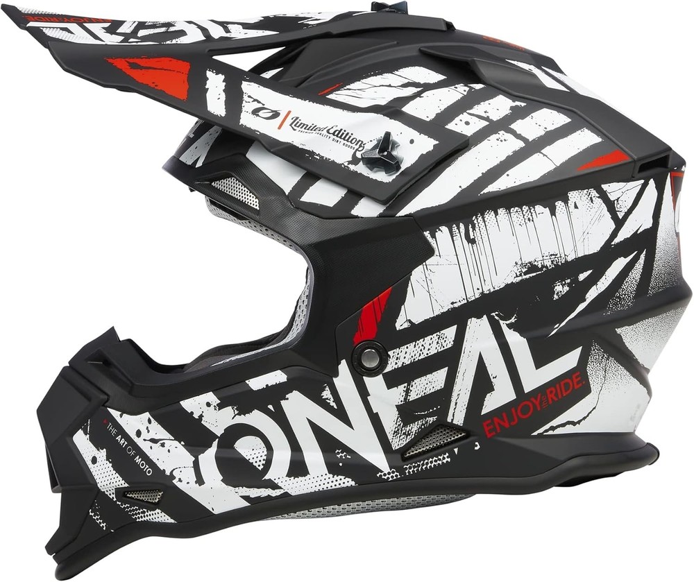 O'Neal 2 SRS Helmet Glitch Large, Black/White