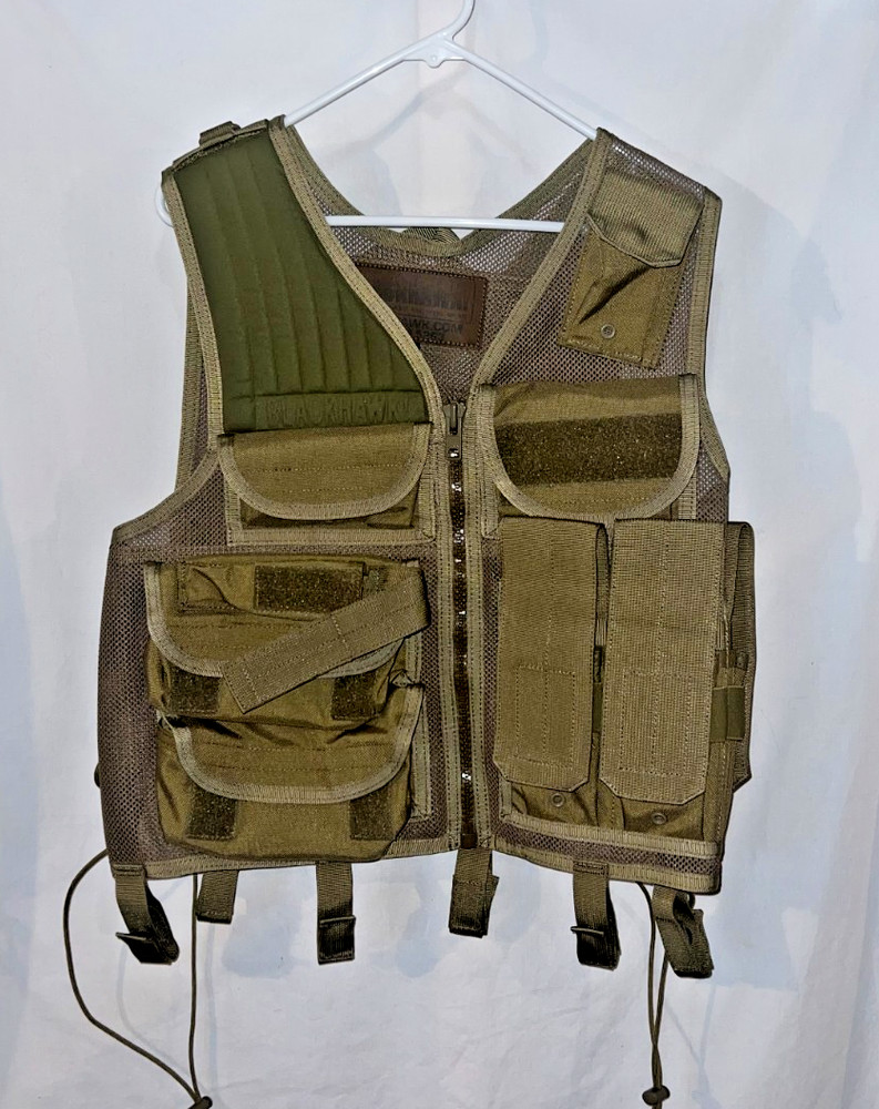 BlackHawk Tactical Vest – Combat Load Carrier, Tan EXCELLENT