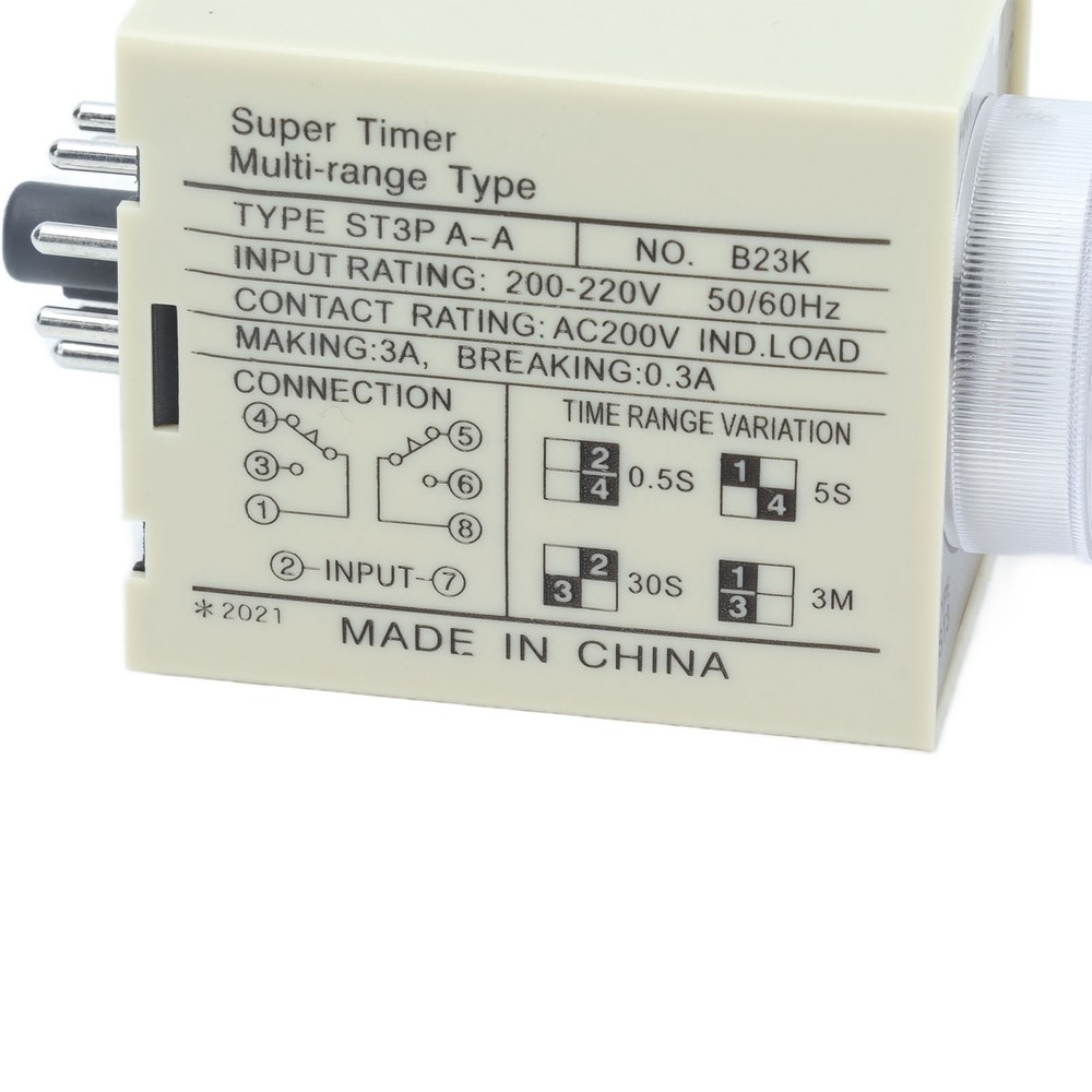 (DC24V)BERM Time Relay Adjustable Power On Timer Delay Accessory Replacement