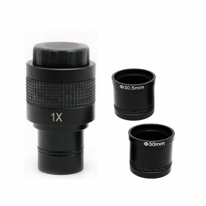 1X Microscope Camera Digital Eyepiece C Mount Lens Adapter with Adapter Rings