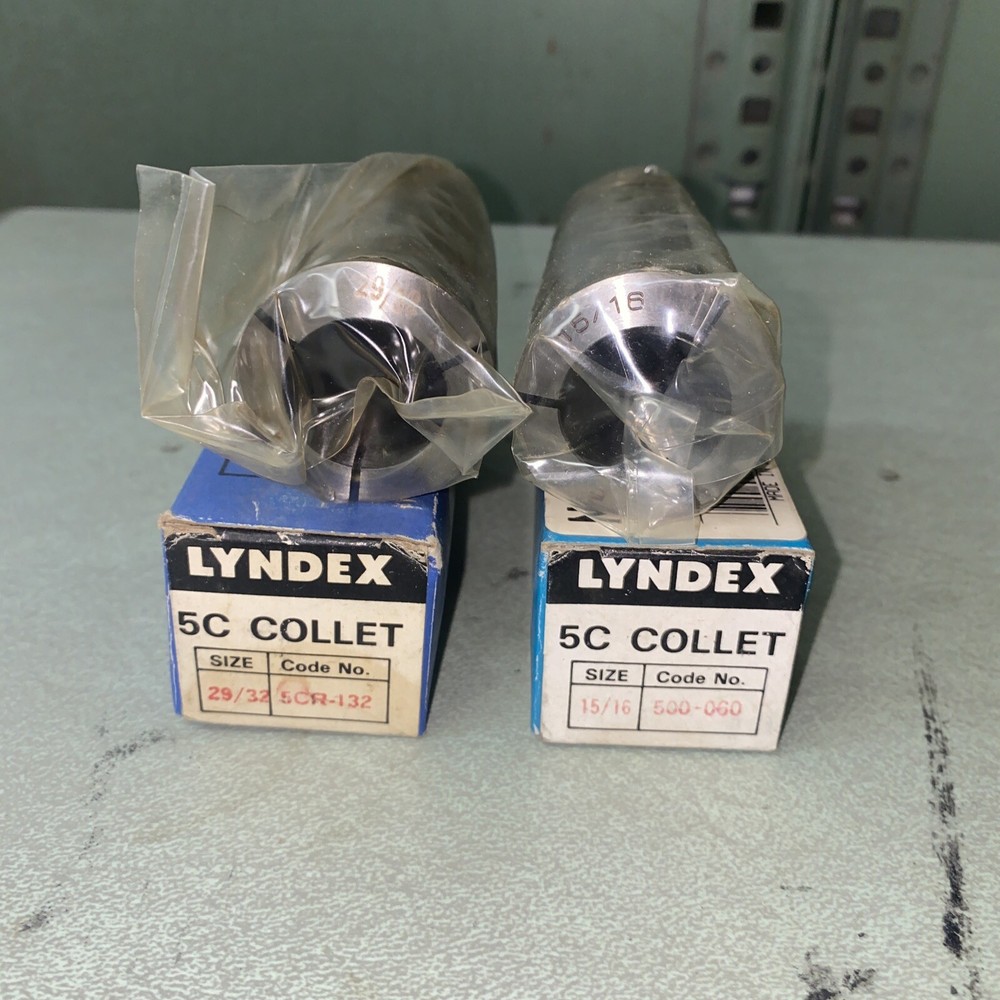 Lyndex 5c Round collet set 29/32, 15/16