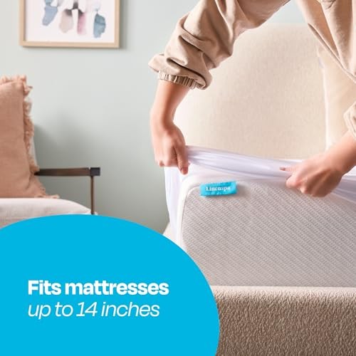 Waterproof Mattress Protector Size – Fitted Sheet Style, Twin White