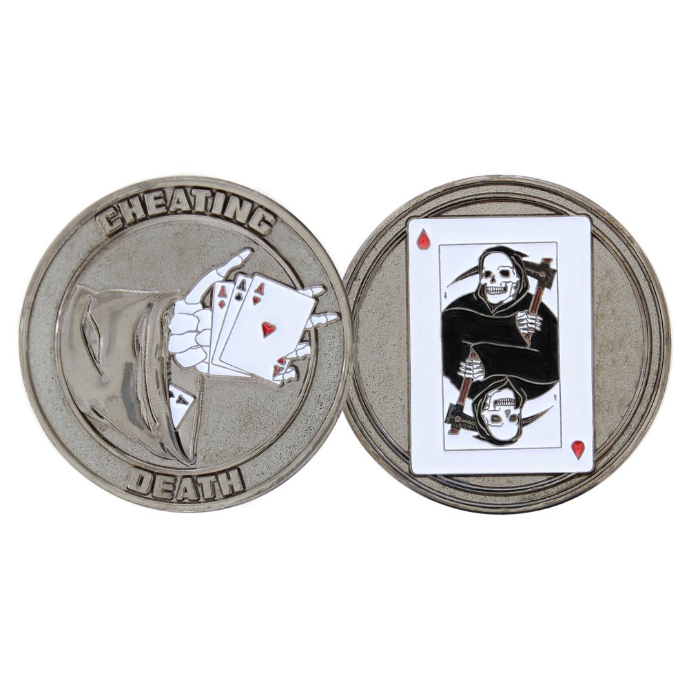 Challenge Coin CHEATING DEATH CHALLENGE COIN