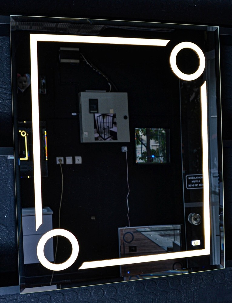 Touch Mirror LED Patterned and Colored