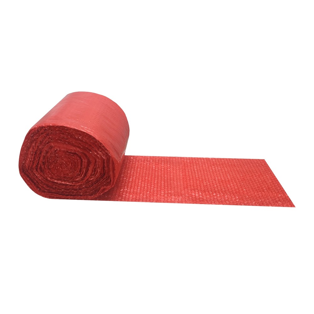 UBMOVE Small Bubble Red Wrap - 12" x 120' perforated every 12"