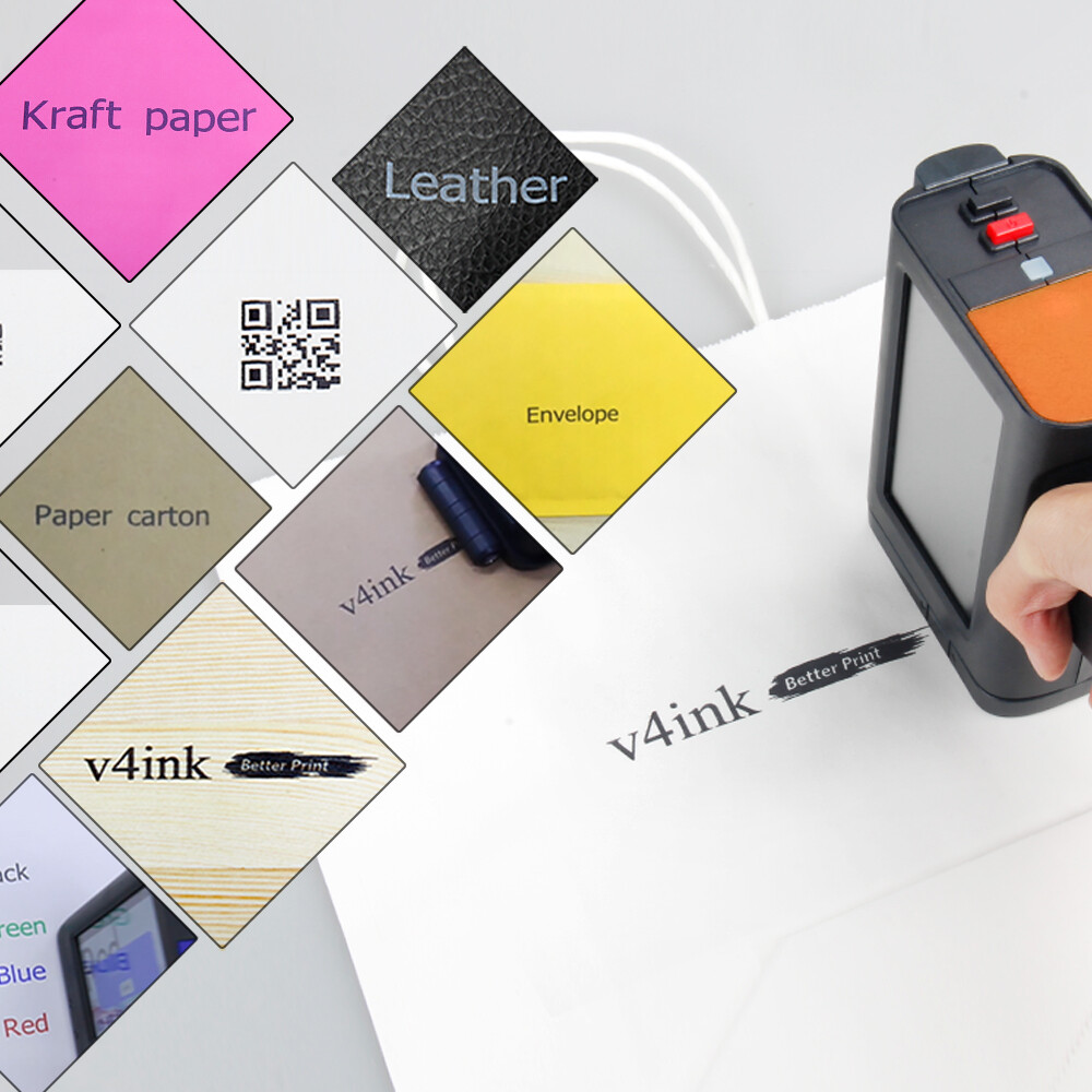 BENTSAI Handheld Inkjet Printer for Date Word QR Code Barcode Logo Machine DIY