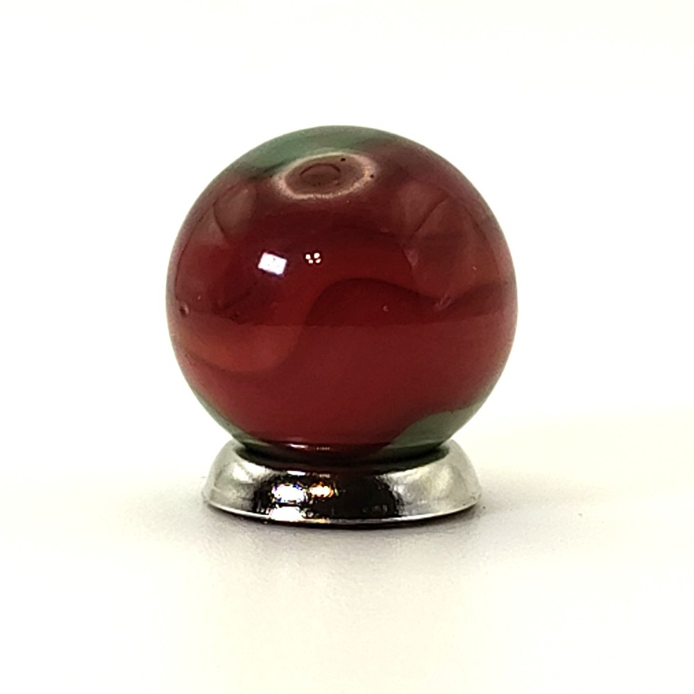 5/8" Akro Agate Patch Marble Red & Green M-