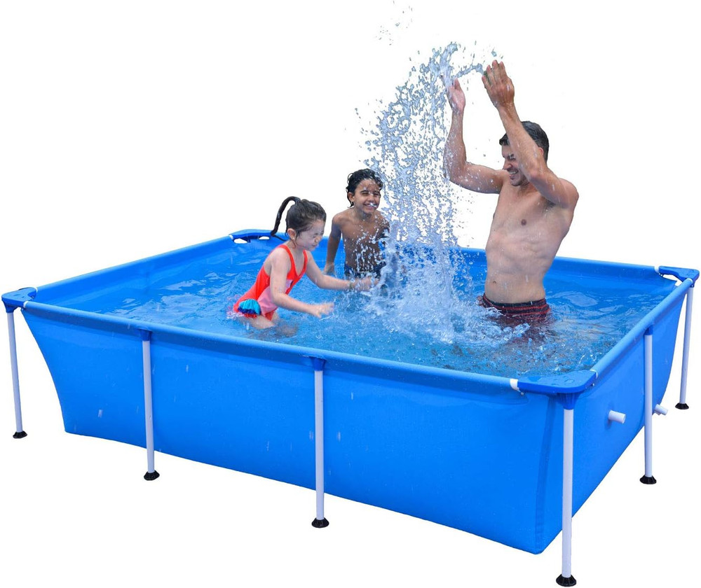 Rectangular Removable Swimming Pool 258 X 179 X 55 Cm