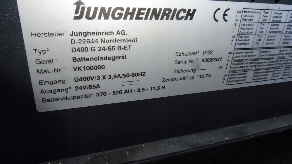 Jungheinrich Rectifier 24V65A Used