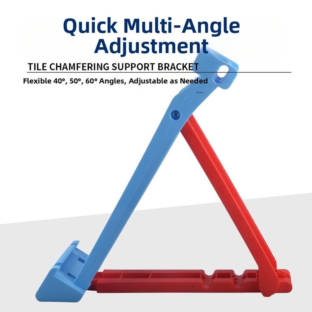 Tile Holder Bracket Blue ABS Adjustable Multi Angle Support for Chamfering