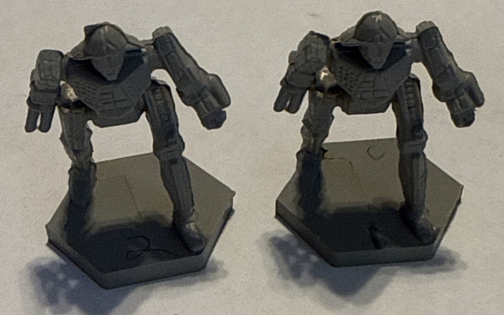 Battletech Miniatures Lot 13 Figures 11 Unpainted 2 Painted