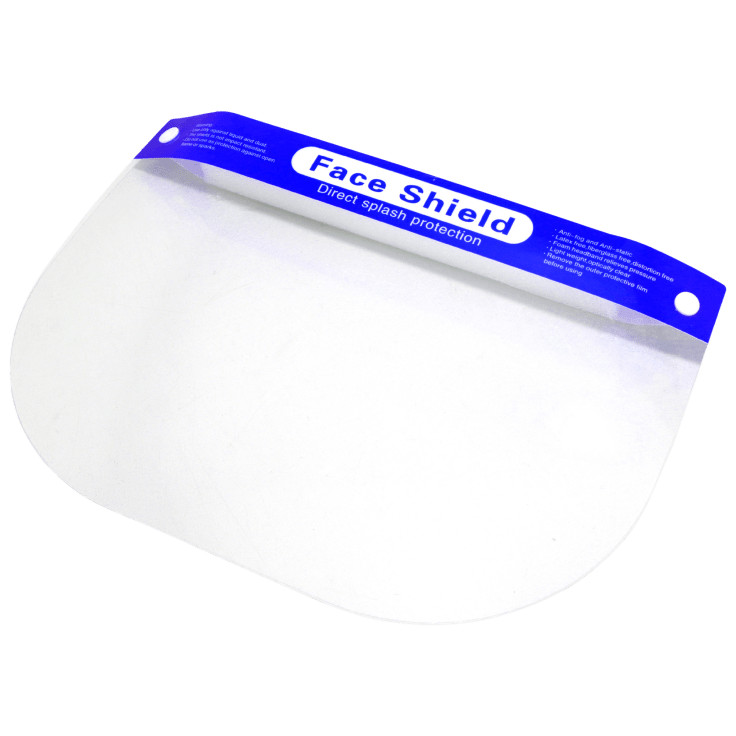 Reusable Face Shield with Foam Forehead Band and Elastic Strap NEW