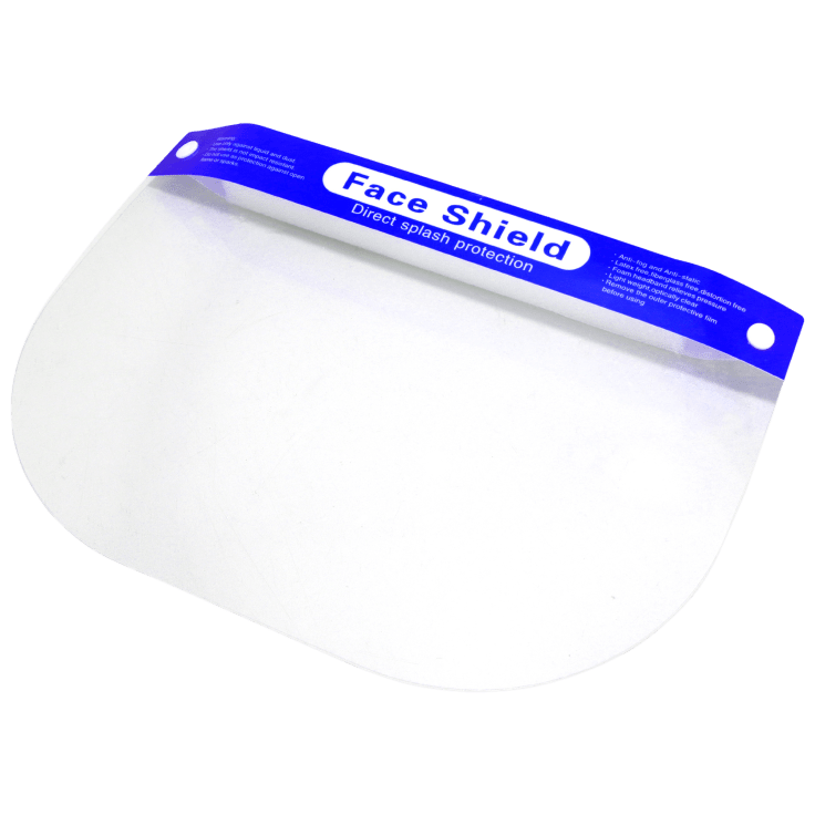 Reusable Face Shield with Foam Forehead Band and Elastic Strap NEW