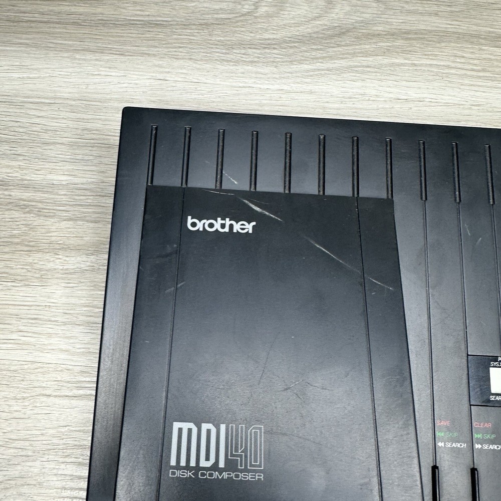 VTG Brother MDI-40 Disk Composer Multi Channel Sequencer MIDI Untested As Is