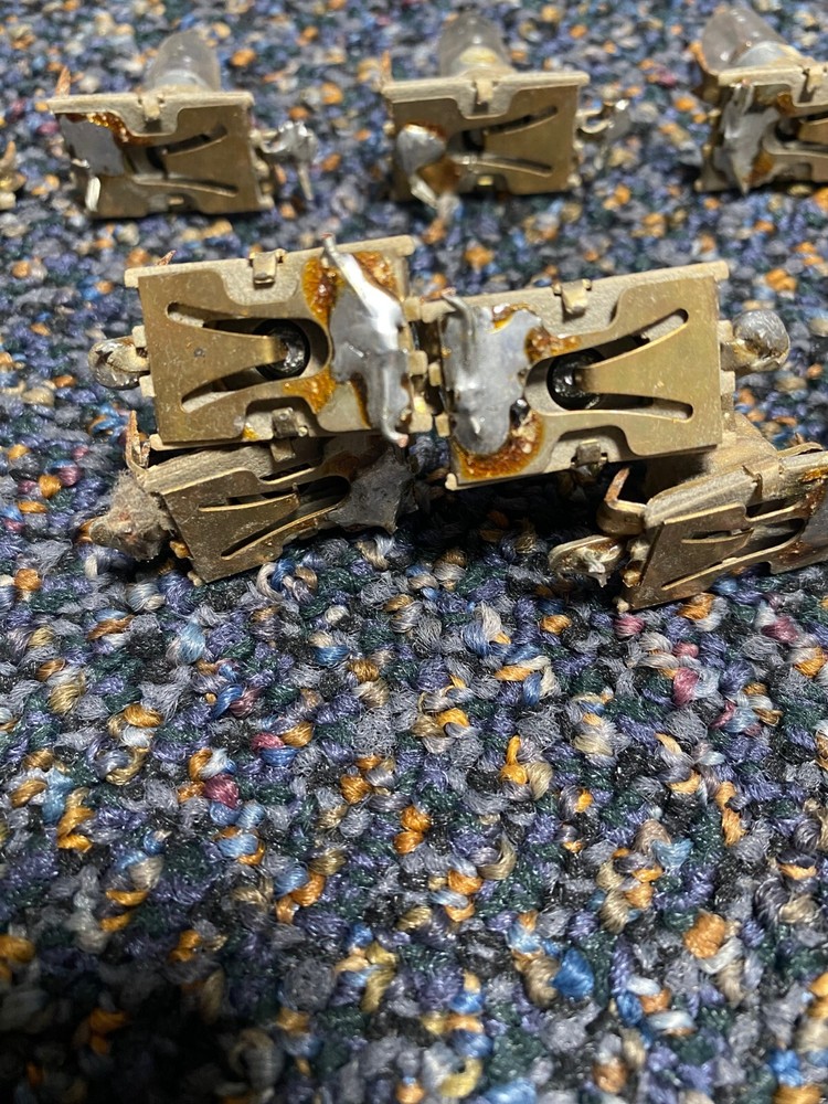 10 BALLY 1950'S-1960'S BACKBOX LIGHT SOCKETS USED AS-IS