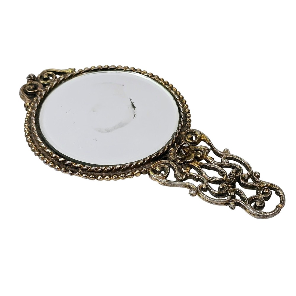 Double Sided Mirror, Antique Miniature Hand Mirror