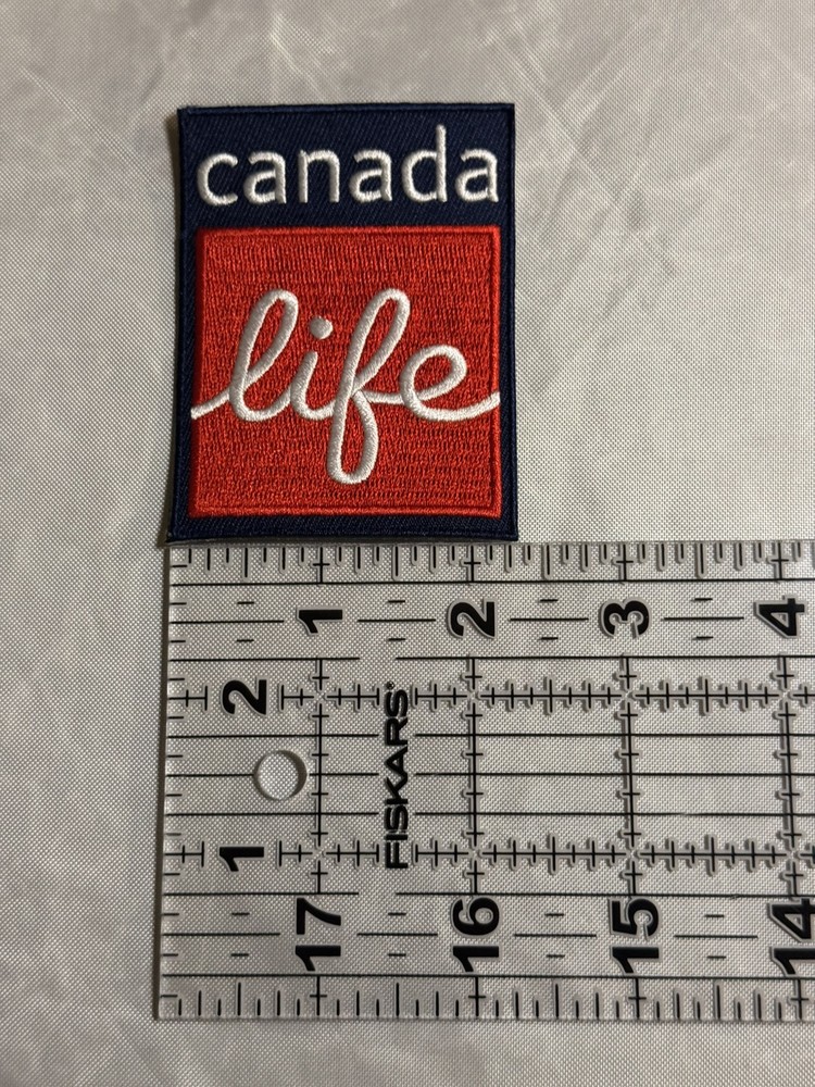 Winnipeg Jets Canada Life Patch Ad Blue