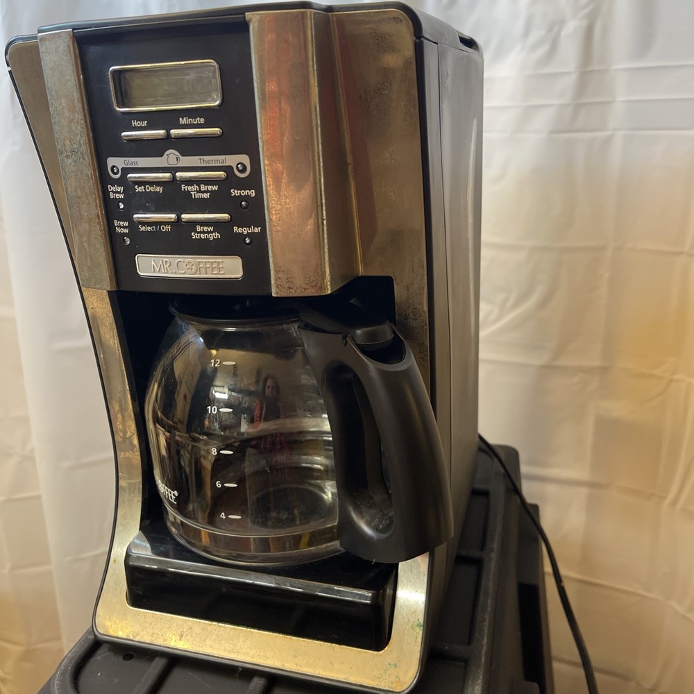 Mr. Coffee 12-Cup Programmable Coffeemaker Strong Brew Black Select BVMC-5JX33GT