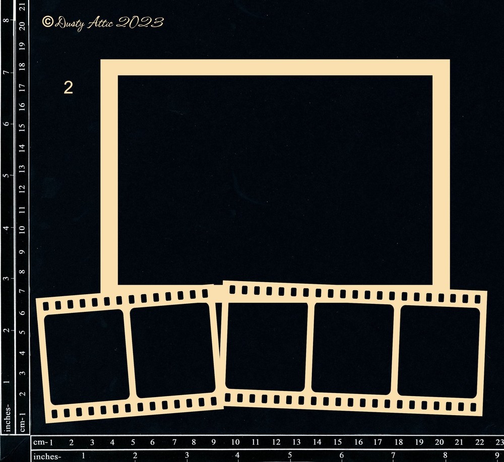 Dusty Attic Chipboard 8x9 - College Frameworks #2, DA3627