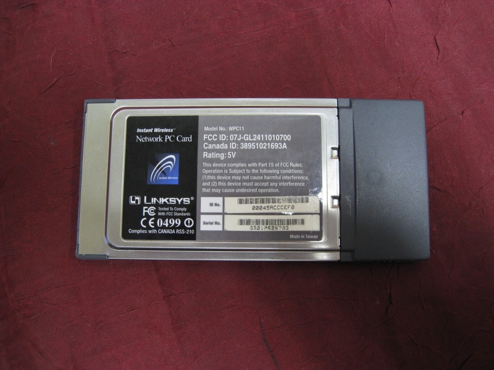 Linksys Instant Wireless Network PC Card WPC11