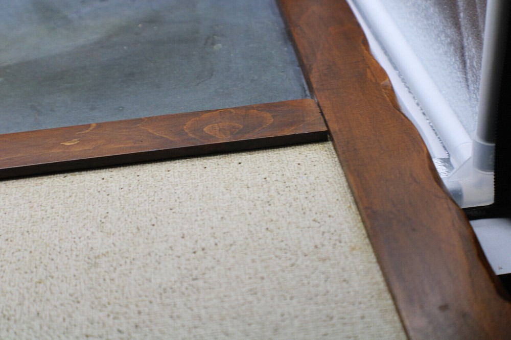 Vintage Retro Colonial Solid Pine Corkboard-Chalkboard-Storage Wall Unit