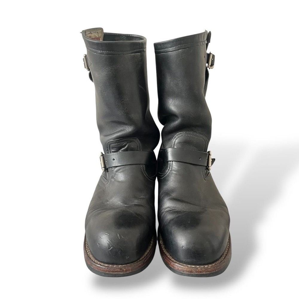 Chippewa Boots 27899 Leather Black Engineer Boots Size 10E