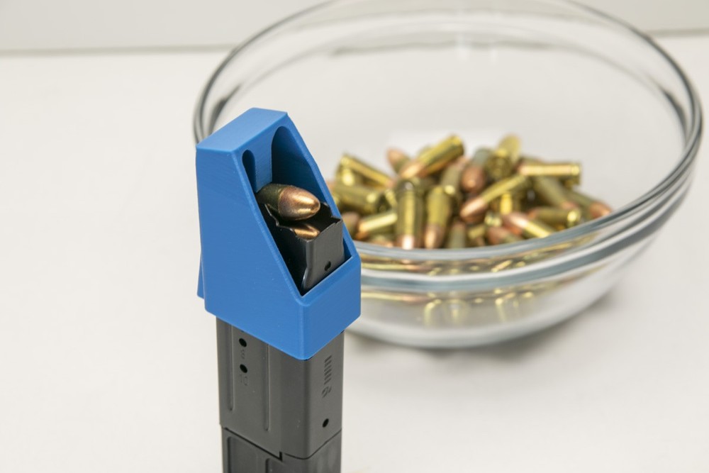 RangeWrks Magazine / Speed Loader for 1911 Single Stack In 9mm - BLUE