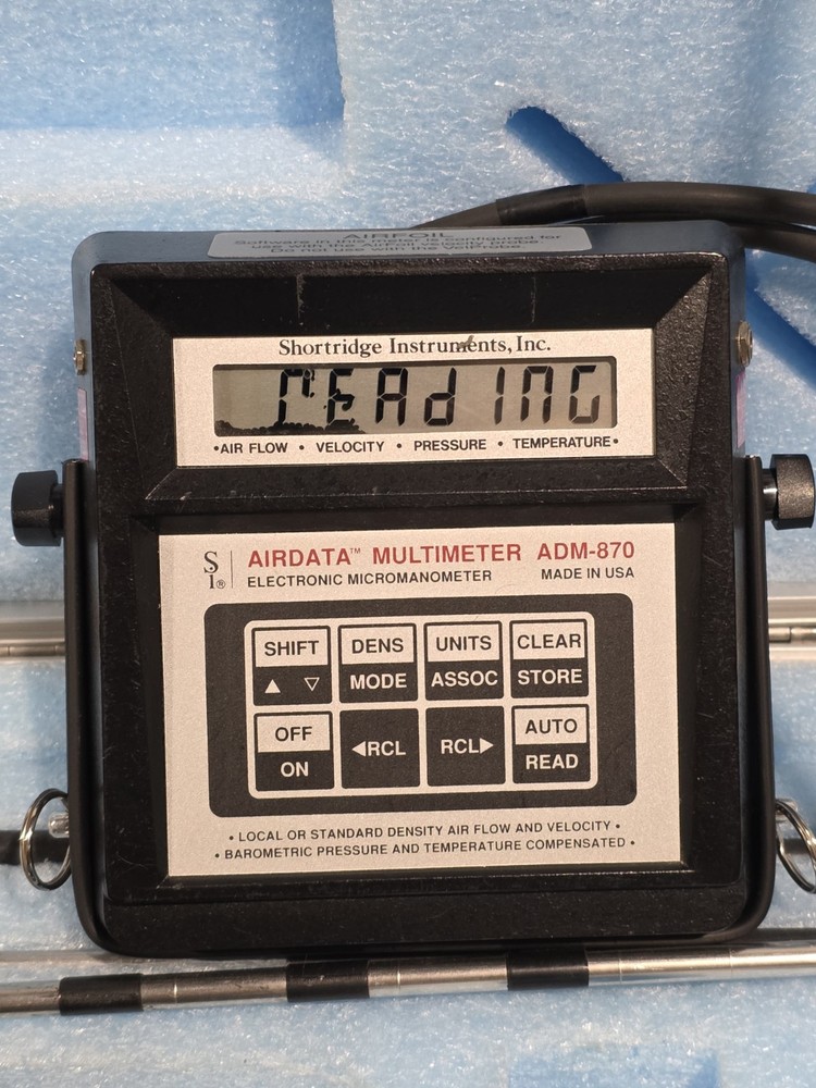 Shortridge Instruments Airdata Multimeter Electronic Manometer ADM-870