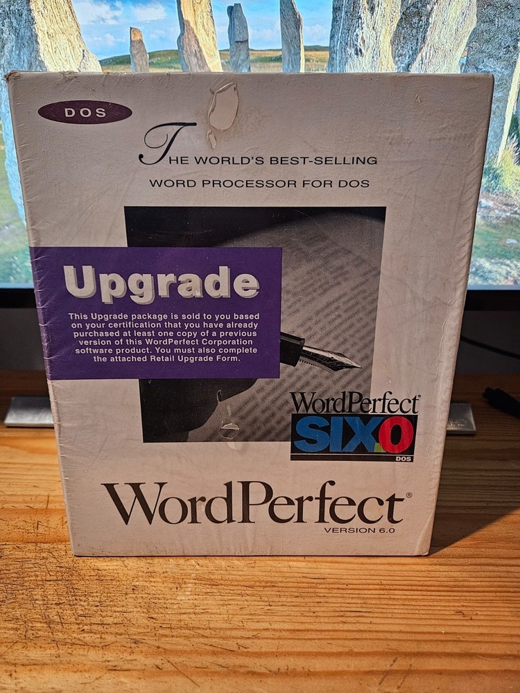 Windows WordPerfect Version 6.0 Word Processor Software Vintage DOS