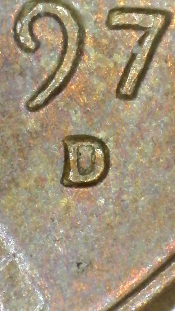 1970 D/D Penny Errors RPM Die Clash Obverse Doubling