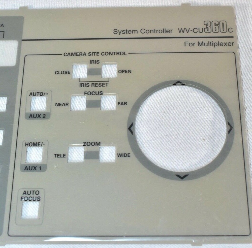 PANASONIC WV-CU360C System Controller Face Plate + FAST SHIPPING!!!