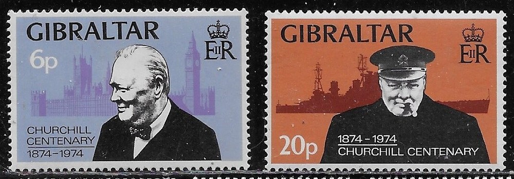 Gibraltar Scott #'s 316 - 317a MNH