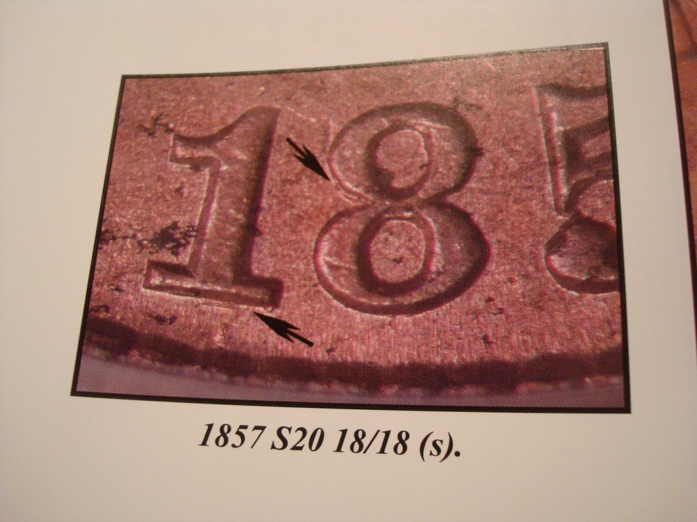 1857 flying eagle cent RPD 18/18 S-20