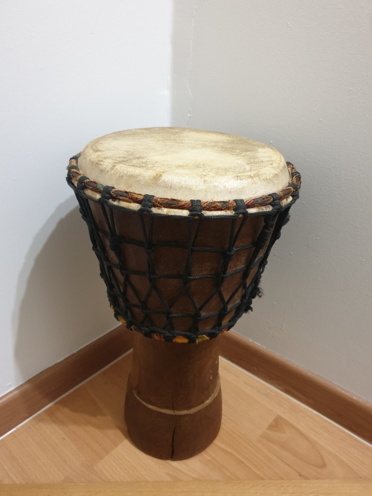 Vintage handmade African Djembe drum