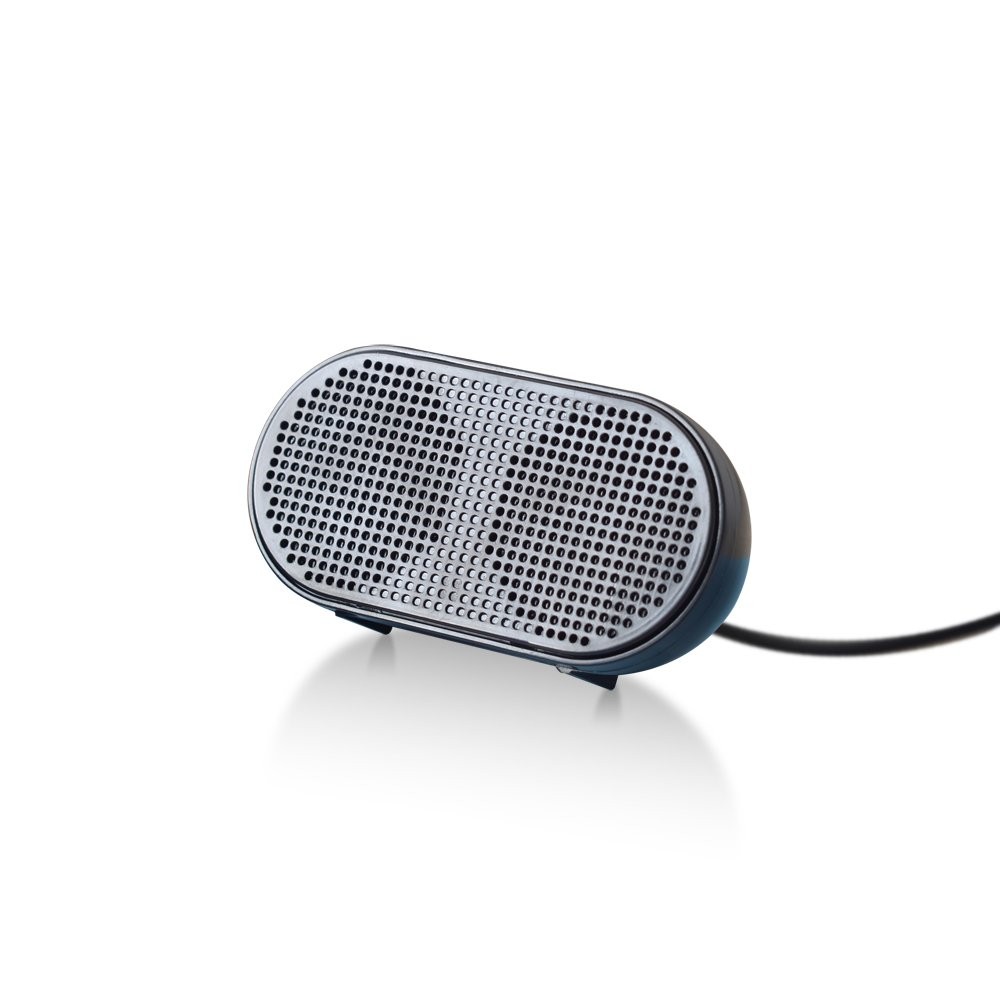 HONKYOB USB Mini Speaker Computer Powered Stereo H002, Black