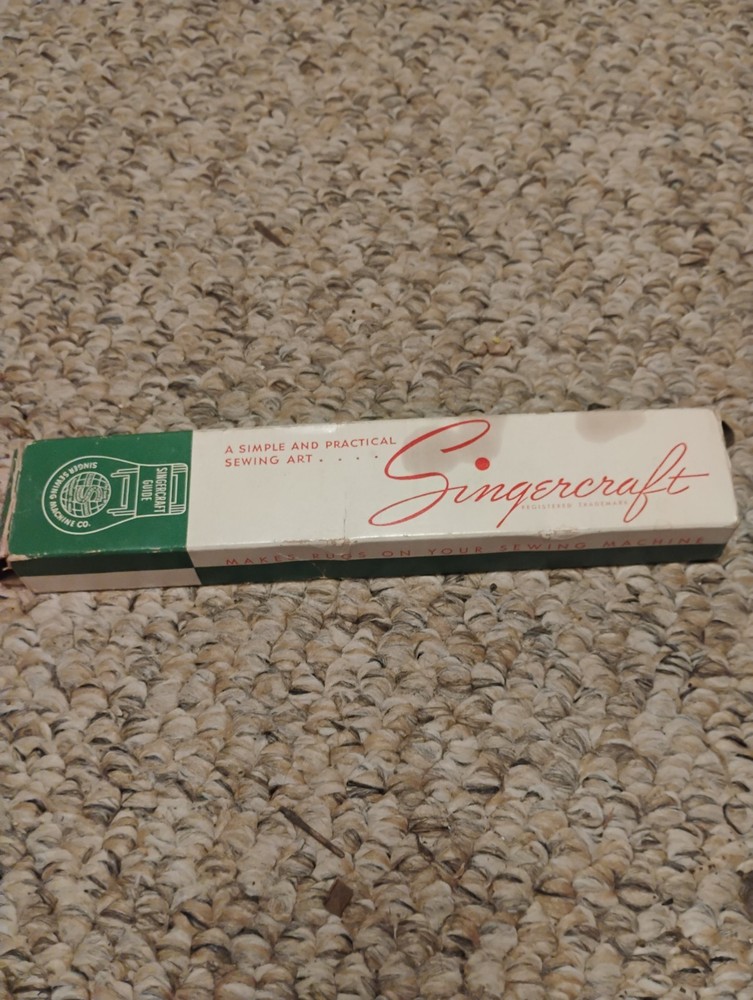 Vintage Singercraft Guide 120987 Singer Tool with pattern and guide