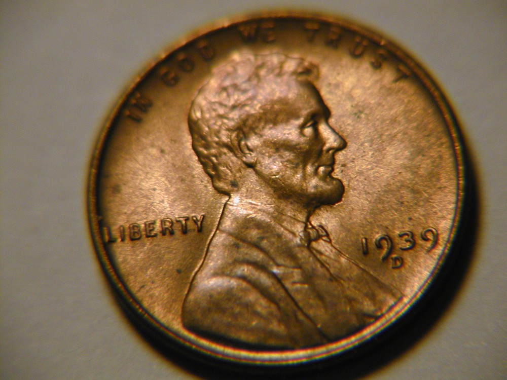 1939-D Lincoln uncirculated Red nice coin!