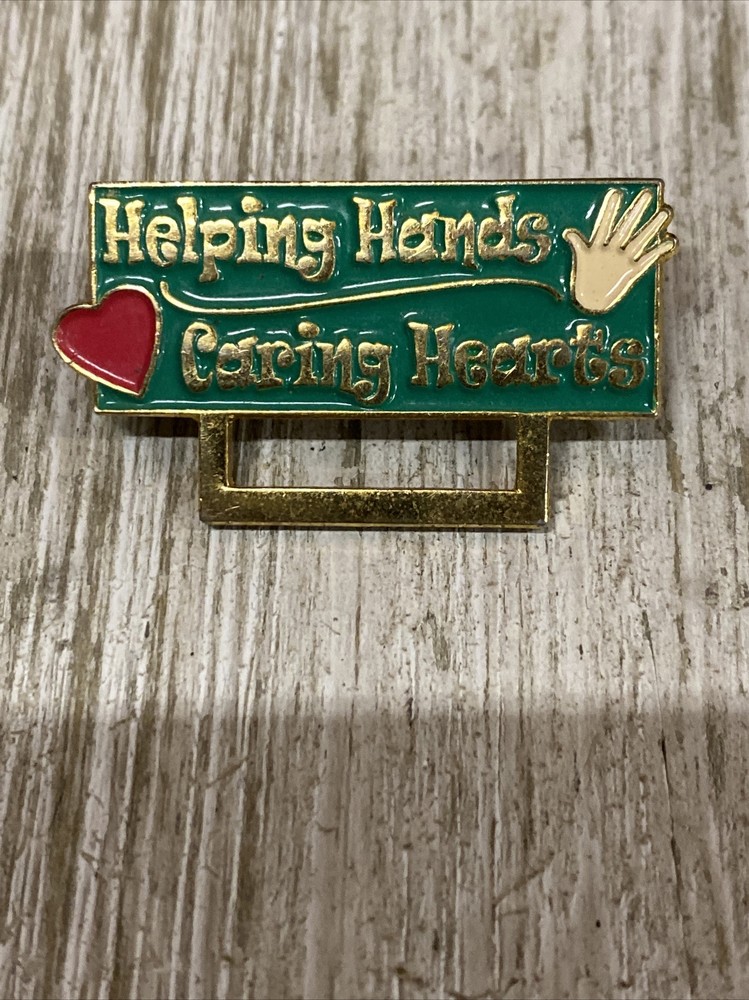 Helping Hands Caring Hearts Clipeze Inc Pin