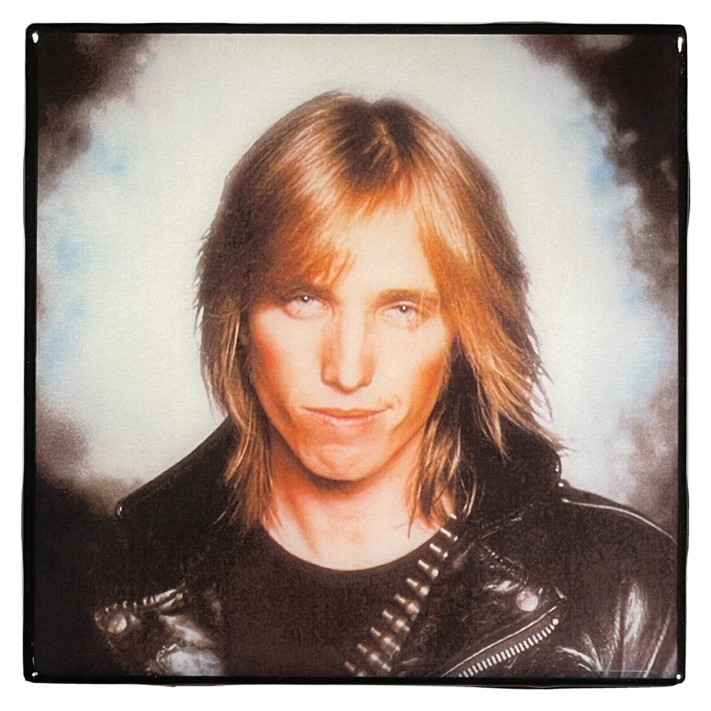 TOM PETTY Ceramic Custom Tile COASTER Barware Corked Back Photo