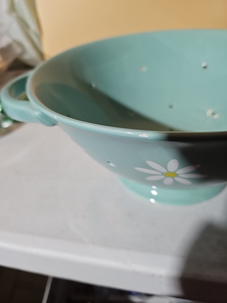 Mint Green Ceramic Colander By Teleflora