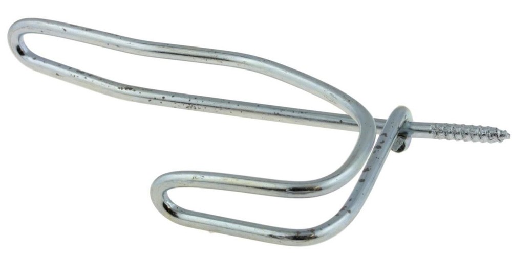 (2 Pack) 3" Chrome Wire Coat and Hat Hook