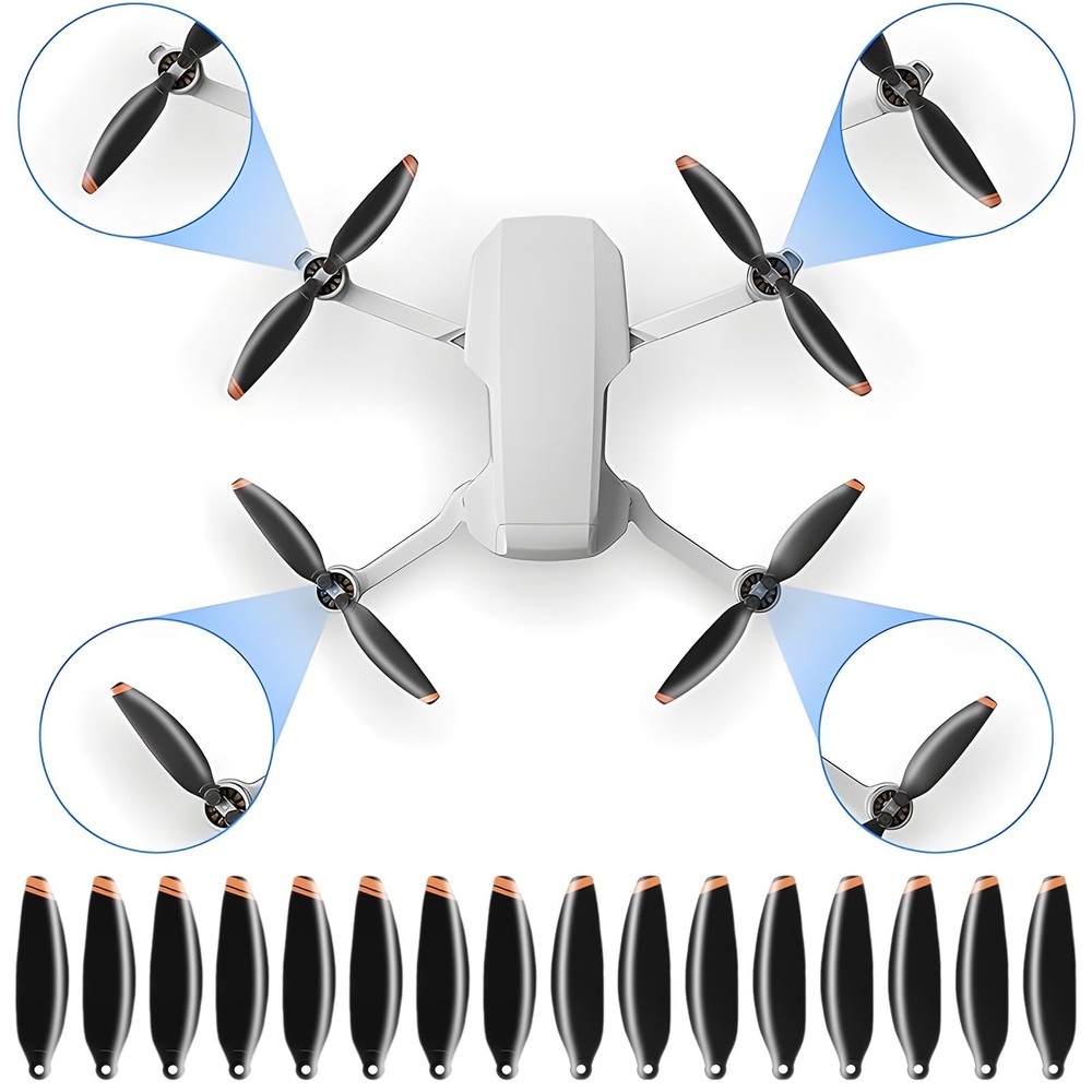 Tosiicop Propeller for DJI Mini 4K,2/2SE, 24PCS Replacement Small, Orange