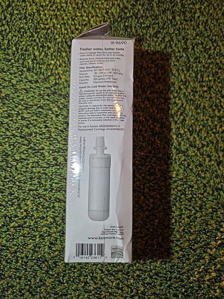 9690 Kenmore 469690 Replacement Refrigerator Water Filter Fit LG LT700P