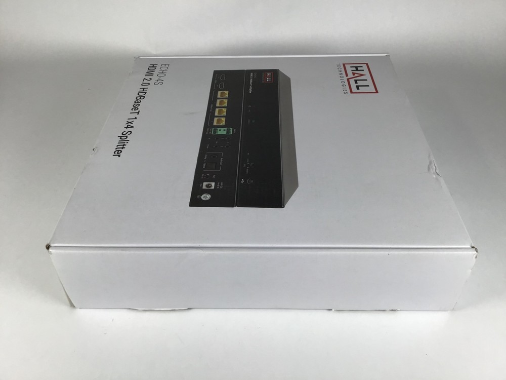 HALL TECHOLOGIES ECHO-4S HDMI 2.0 HDBaseT 1X4 Splitter *