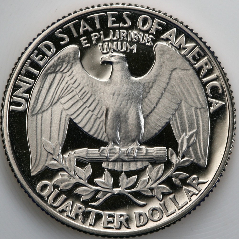 1981 S Type 1 Gem DCam Proof Washington Quarter CN-Clad