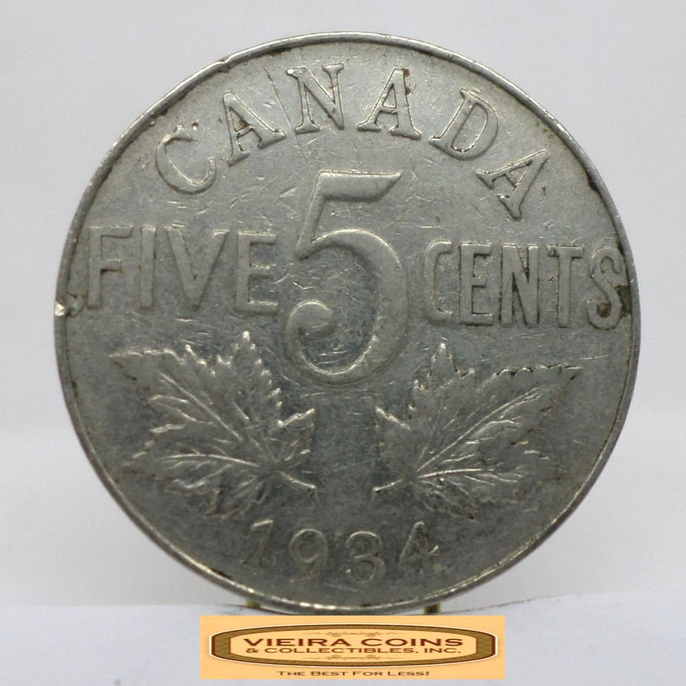1934 Canada 5 Cents - #C56054NQ