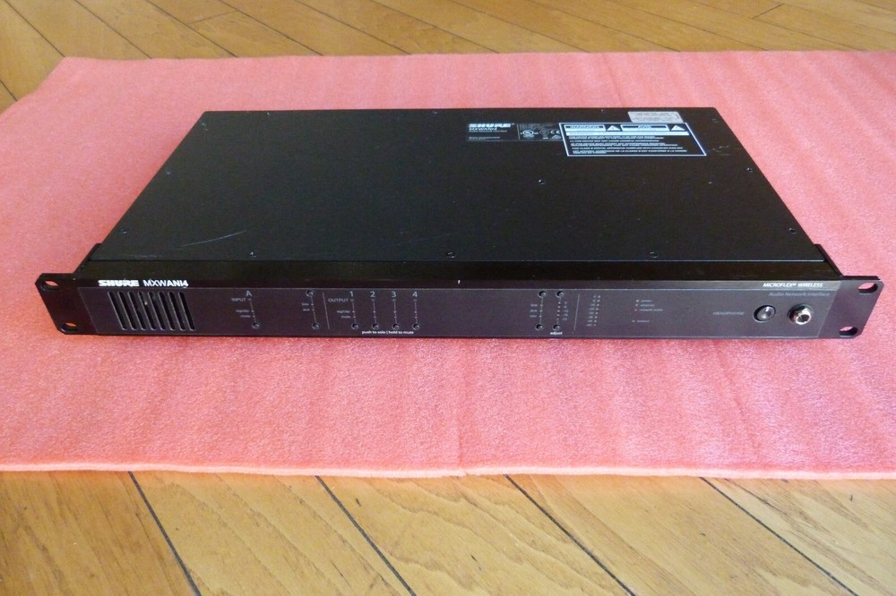 Shure MXWANI4 4-Channel Audio Network Interface DANTE