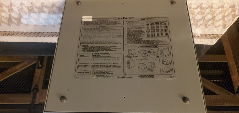Extron Super Emotia video down scaler WITH Power SUPPLY TESTED